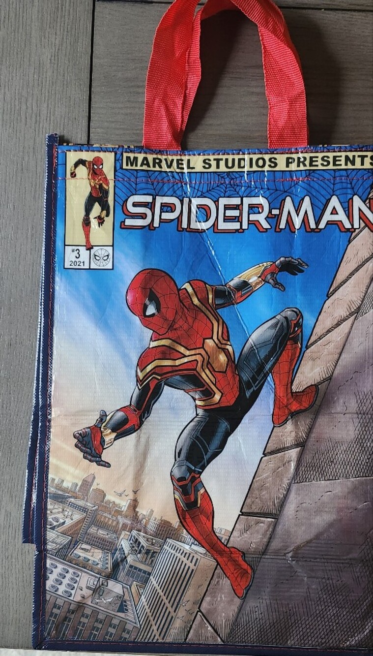 Spiderman Kids Tote Bag Reusable Bag Rare Graphic